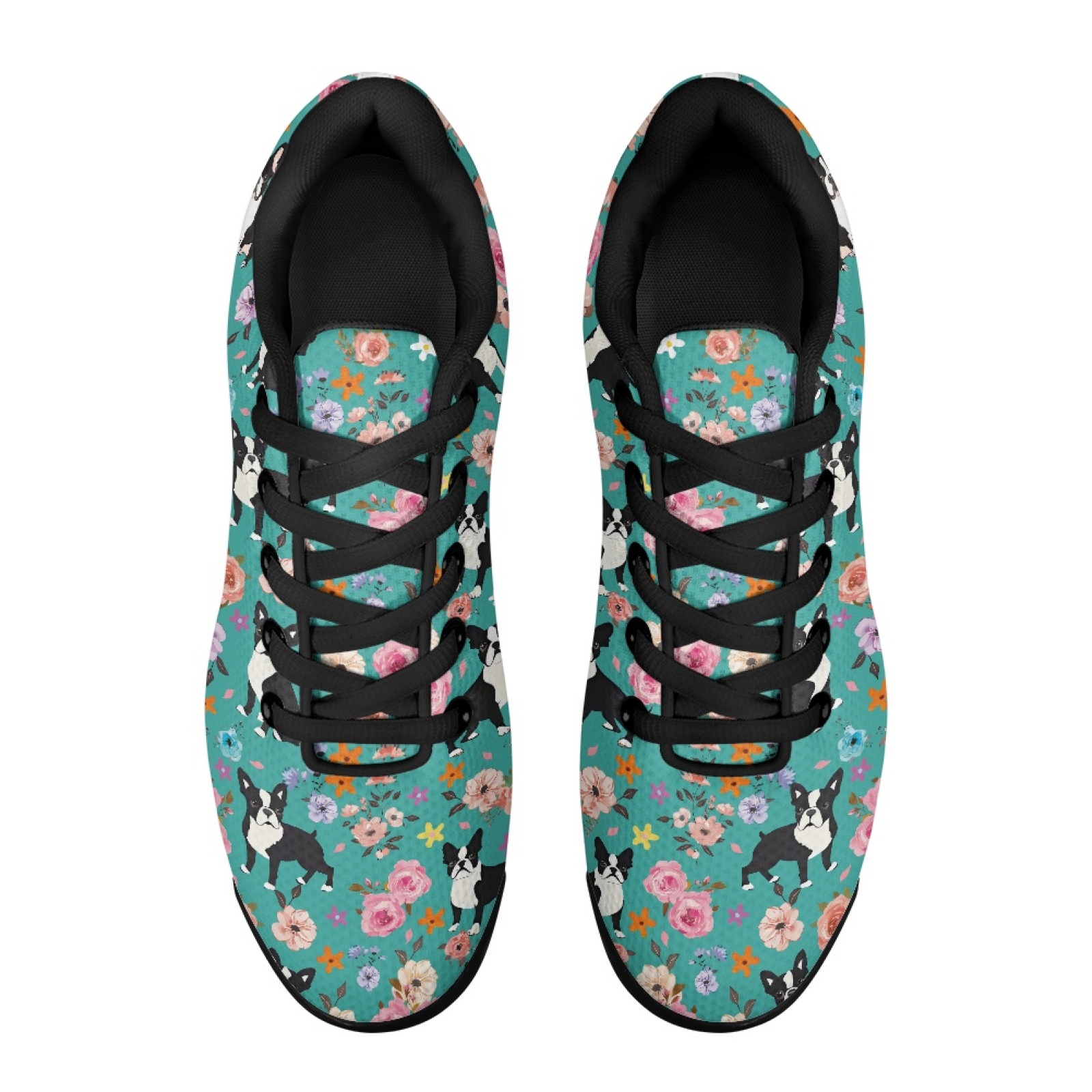 รองเท้าผ้าใบ PENSTROLL ลายดอกไ - Knit Fabric Lace Up Sneakers บทวิจารณ์และราคา