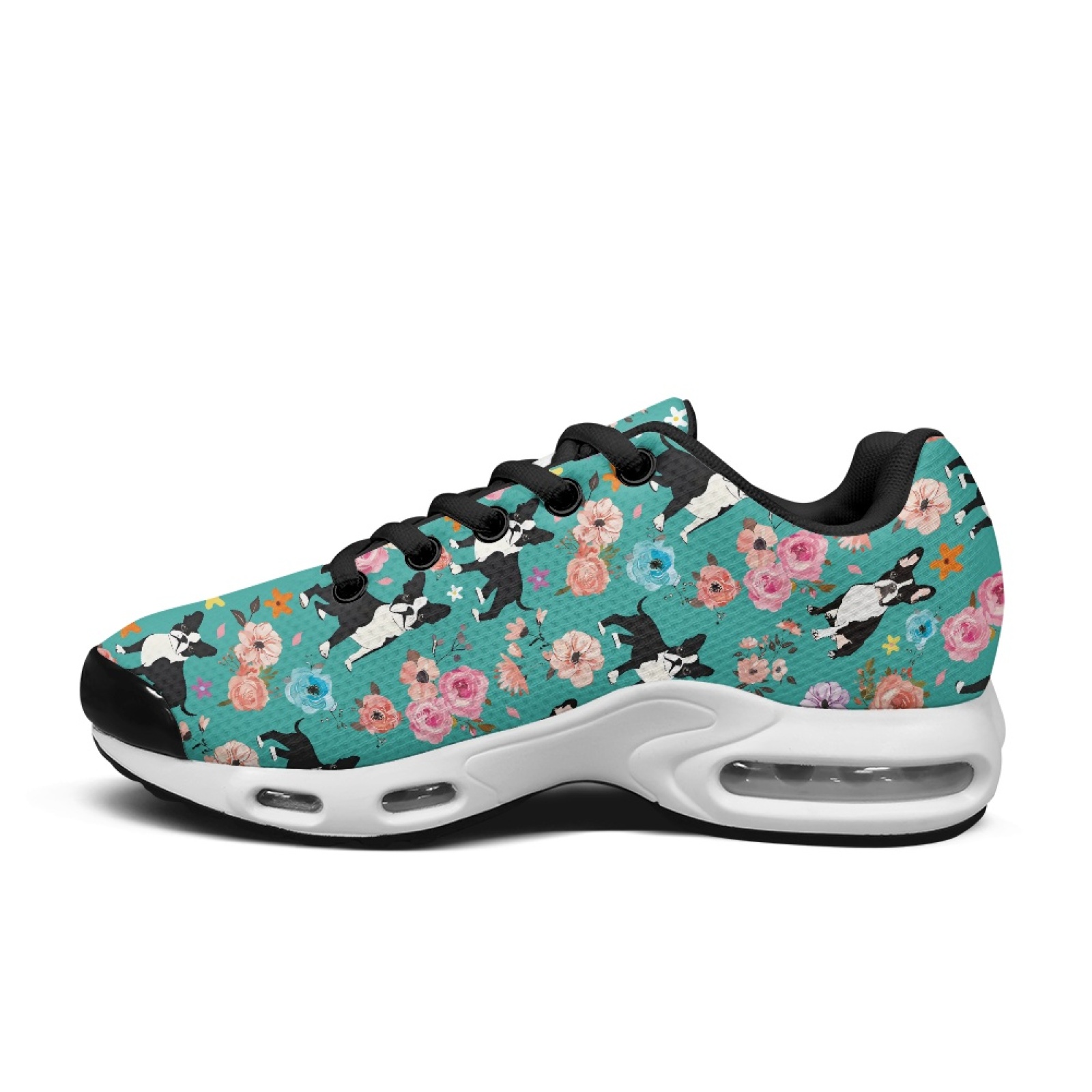รองเท้าผ้าใบ PENSTROLL ลายดอกไ - Knit Fabric Lace Up Sneakers บทวิจารณ์และราคา