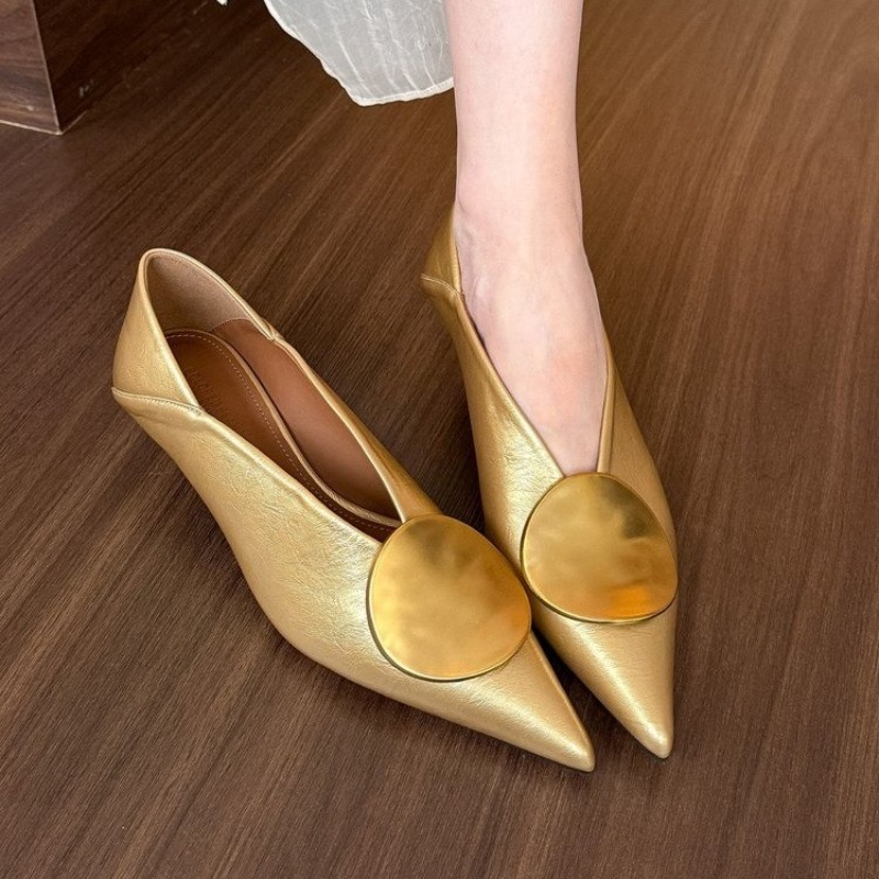 รองเท้าส้นแบนแบบสวมหัวแหลมสำหร - Women'S Shoes บทวิจารณ์และราคา