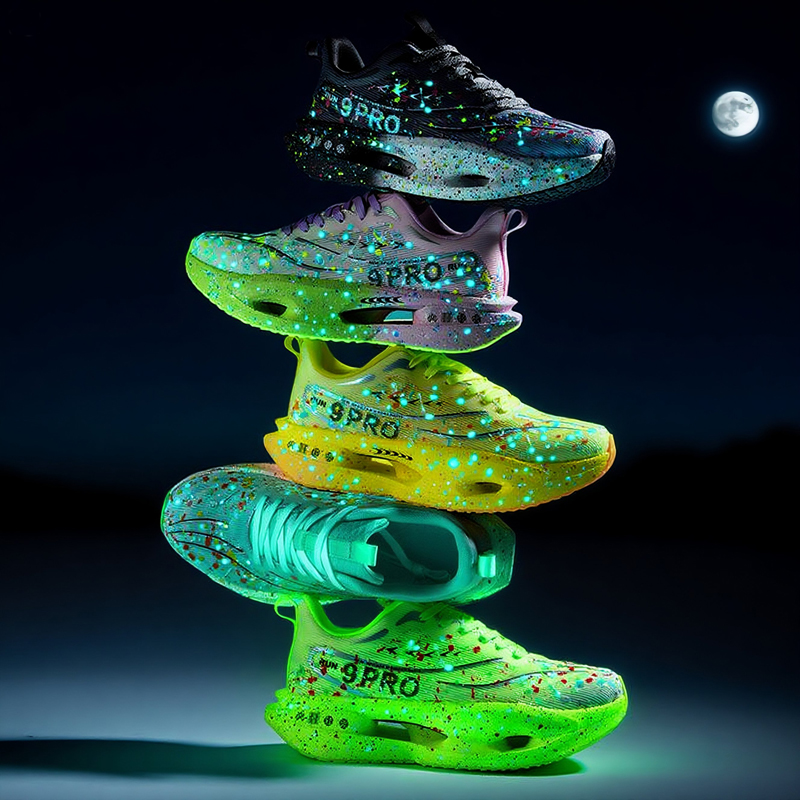 รองเท้าวิ่งพื้นนุ่มแบบใหม่สำหร - Reflective Night Running Shoes บทวิจารณ์และราคา