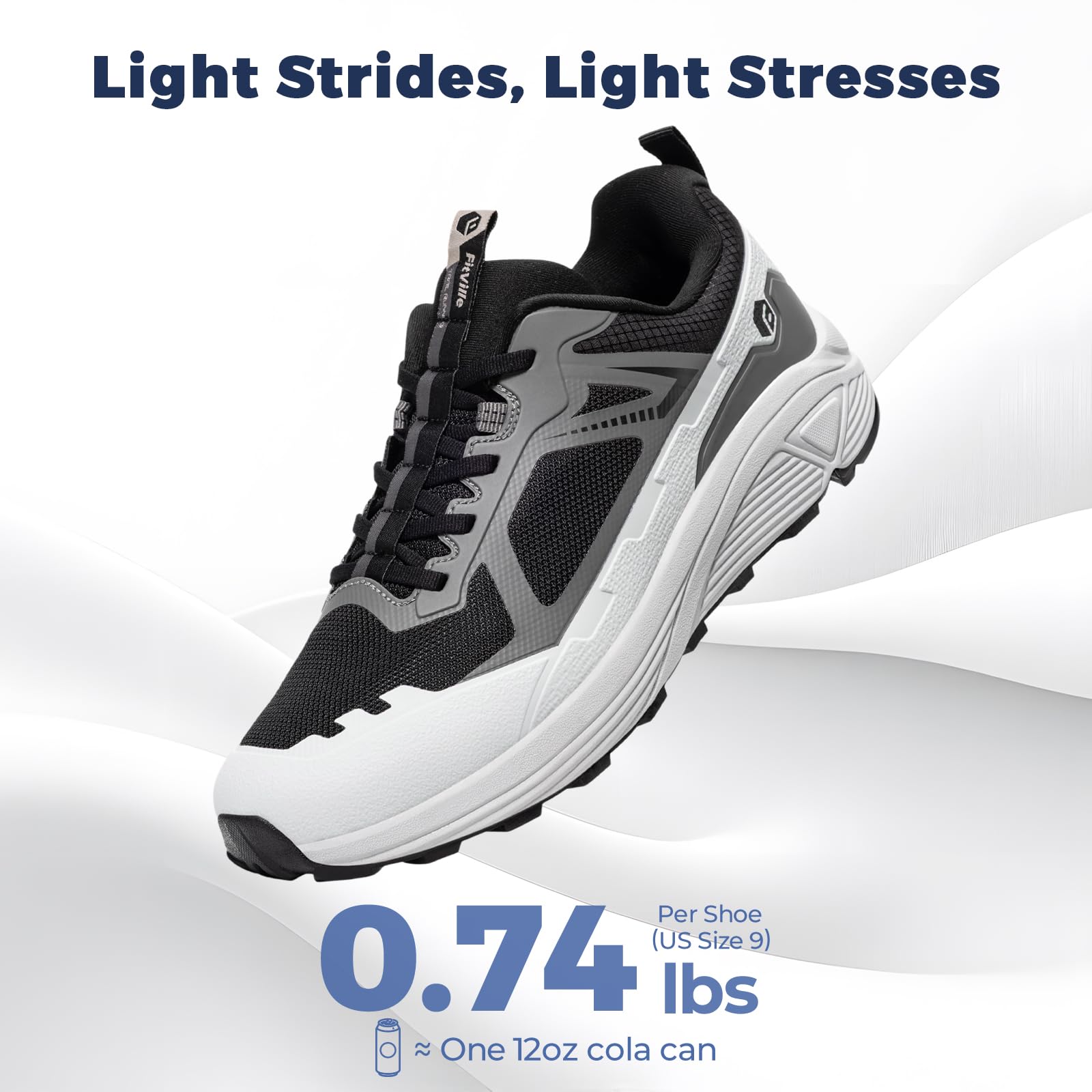 รองเท้าวิ่งเทรล FitVille สำหรั - Anti Slip Trail Running Sneakers บทวิจารณ์และราคา