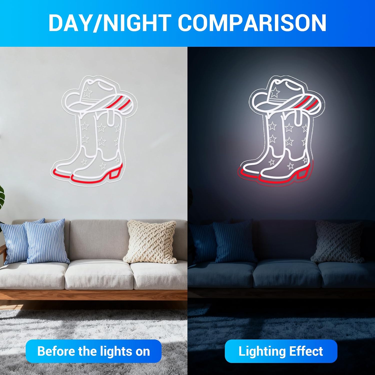 ป้ายไฟนีออน LED ลายรองเท้าบูทค - Boots บทวิจารณ์และราคา